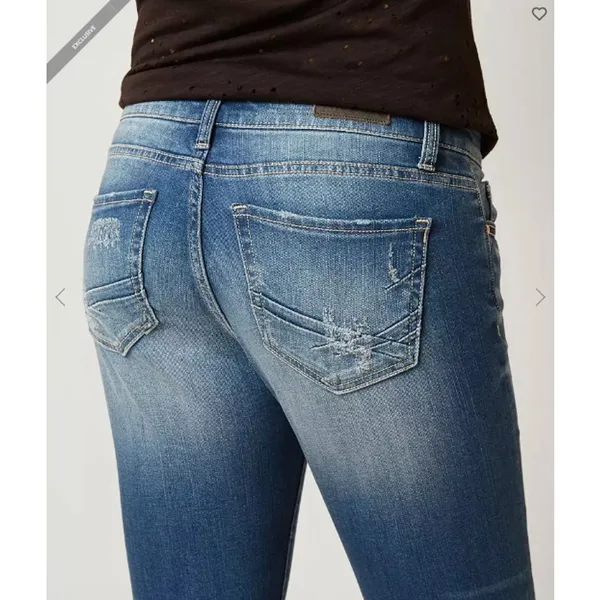 NWOT BKE Harper Stretch Cropped Denim Jeans Size 28 - Image 11