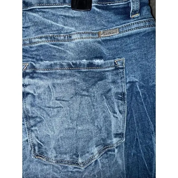 Kancan Womens High Rise Mom Jeans Acid Wash Straight leg 13/30 KC7829D #764 - Image 5