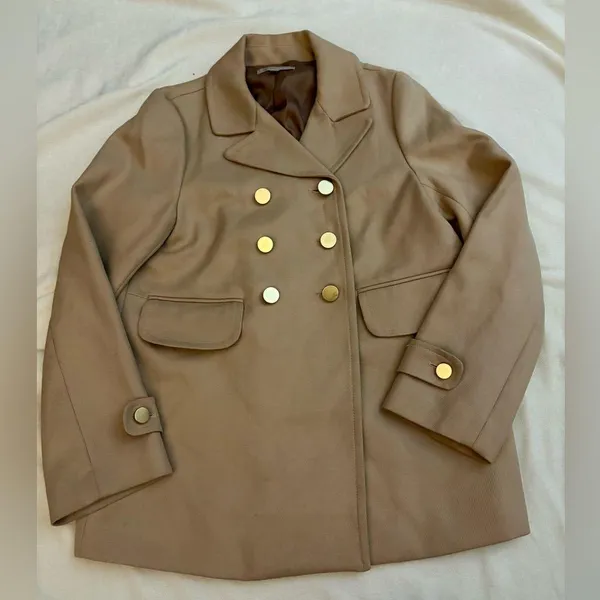 Women’s small GAP pea coat with gold buttons - Image 2