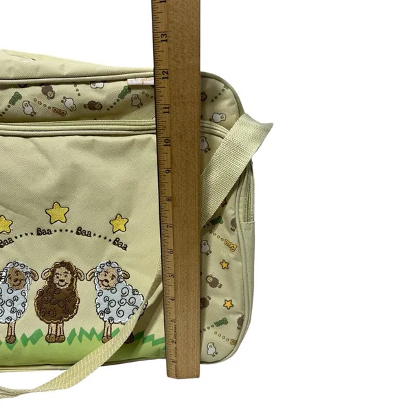 Vintage Angelito Diaper Bag Yellow Gender Neutral Lambs Sheep Baa Baa - Image 8