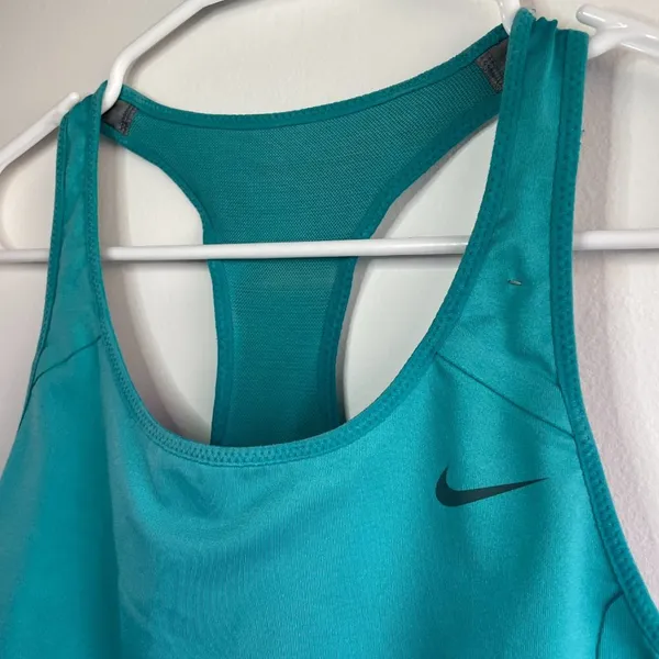 Women's Nike Dri-Fit Teal Sports Bra - Image 3
