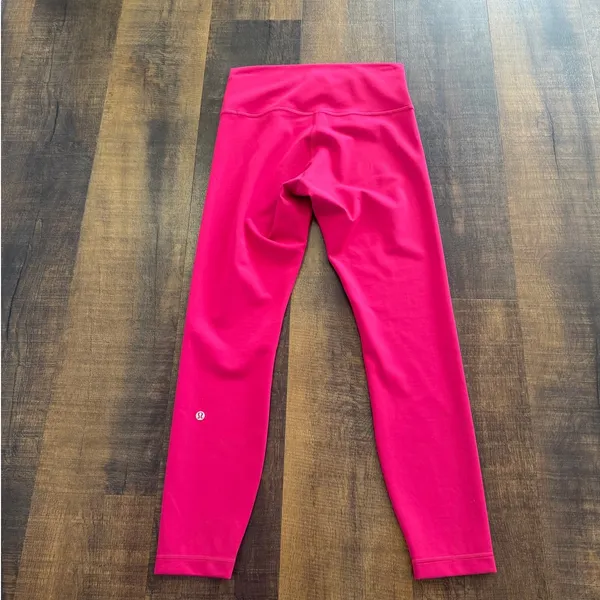 Lululemon Wunder Pink Train High-Rise Tight 25" Size 8 - Image 2