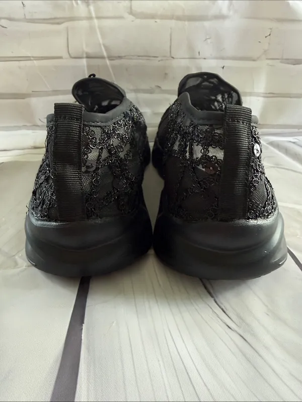 Source Unknown Black Beaded Mesh Slip-On Sneaker - Image 6