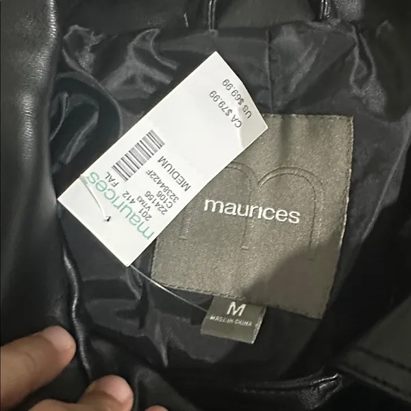 Maurices Black Studded Faux Leather Moto Jacket - Women - Image 10
