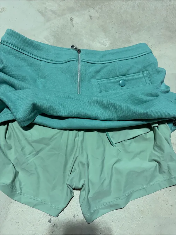 Acegolfs NWT Teal Pocket golf skort small Green - Image 8