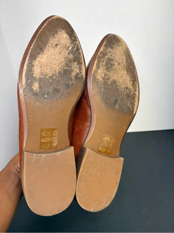 Brown Loafers Leather Slip-On Madewell - Image 10