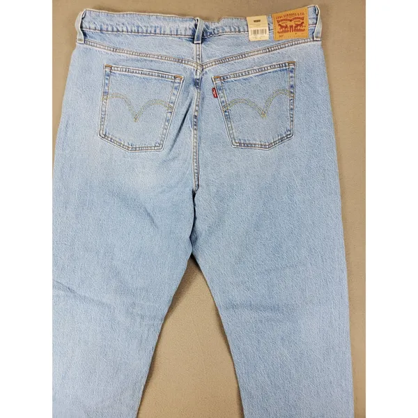 Levis 501 Original Jeans Women 16W Light Wash Blue Straight Leg Button Fly NEW - Image 4
