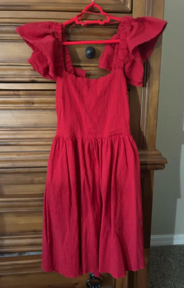 Francesca's Red Bow Dress - Image 2