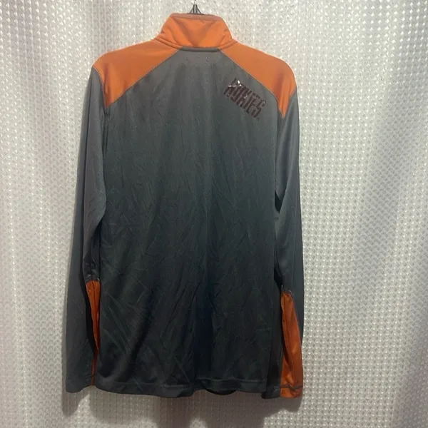 Champion grey/Orange Maroon thin fitted 1/4 zip jacket size S HokieVirginia Tech - Image 4