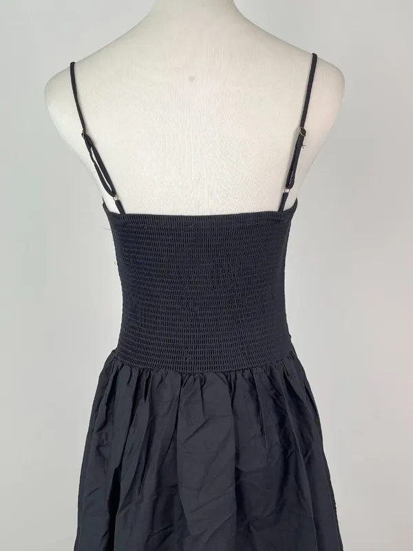 NWOT Farm Rio Cotton Black Sleeveless Midi Dress Size L - Image 9