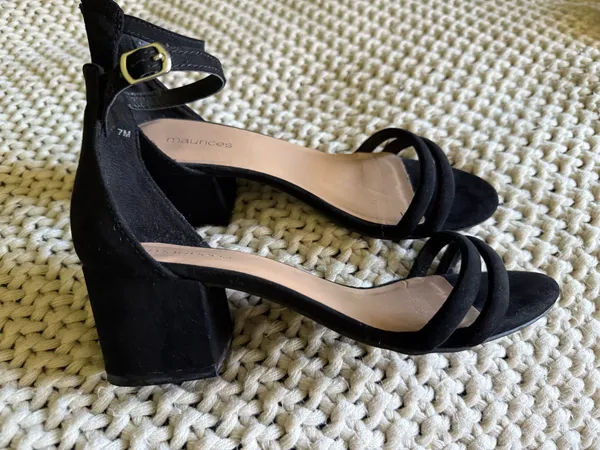 Black Maurices Heeled Sandals - Image 2