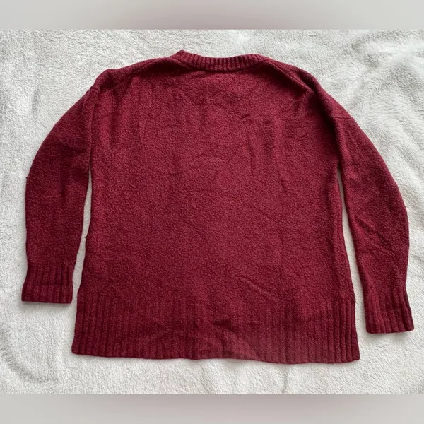 J. Crew Women’s Wool Blend Crewneck Sweater Red - Image 5
