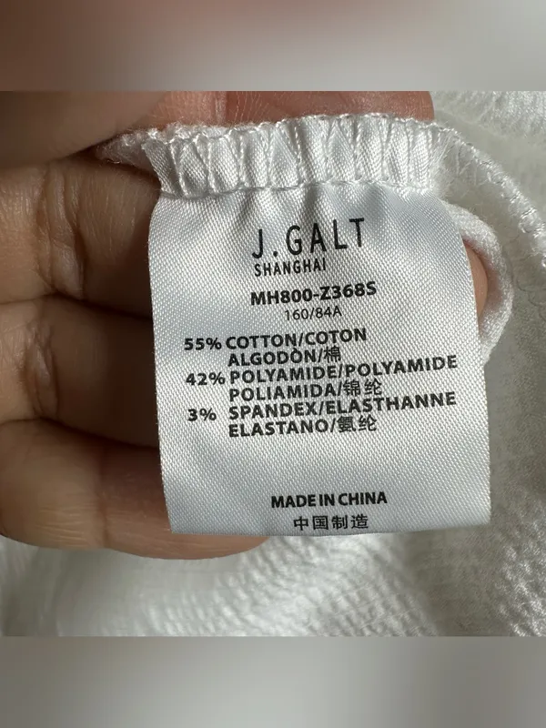 John Galt white tie front tank top SZ:S - Image 9