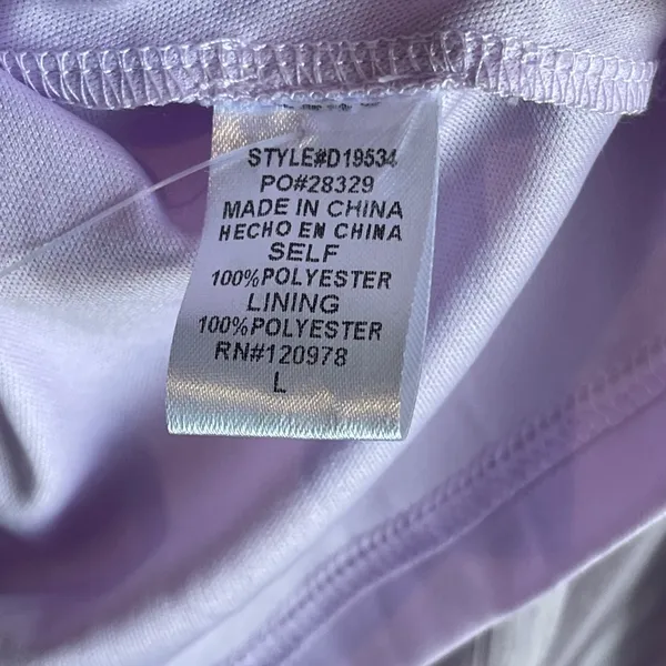 ENTRO Knee-Length Mock Neck Lavender Dress - Large - NWT - Image 11