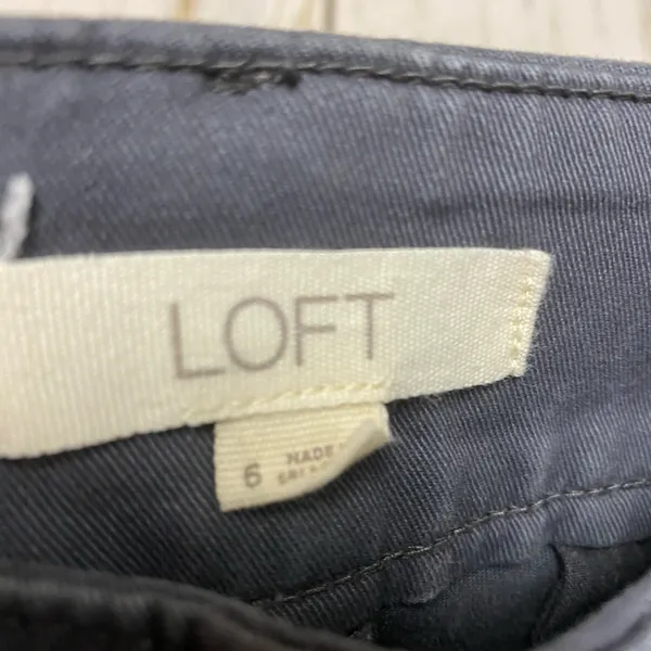 Ann Taylor Loft Working Core Roll Cuff Girlfriend Cut Twill Chinos Pants - Image 8