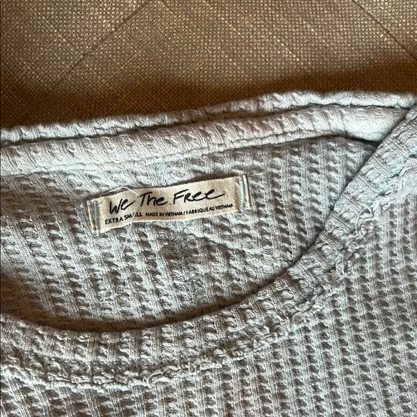 Free People Baby Blue Thermal LS W/ Finger Holes✨ - Image 6