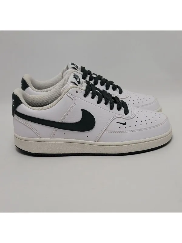 Women's Nike Court Vision Low White Green Sneakers Size 7.5 FV9952-101 - Image 2