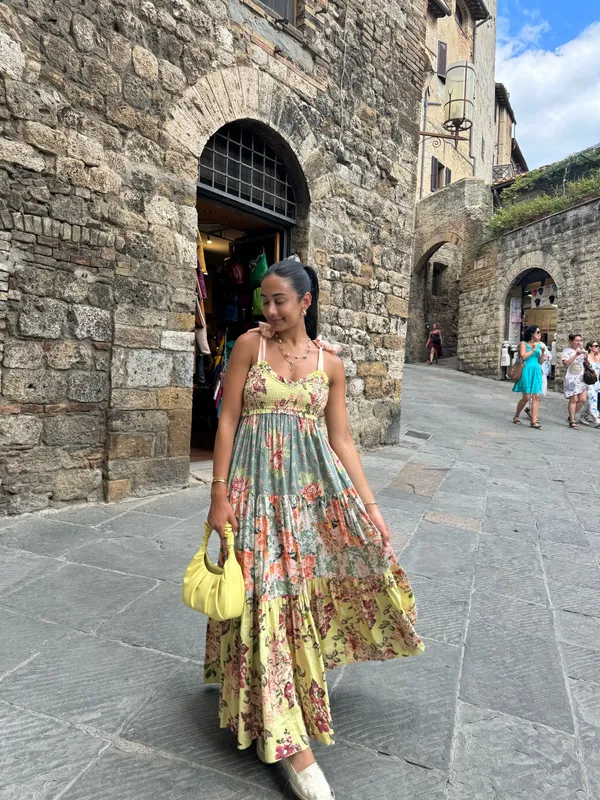 Anthropologie Yellow Dress Maxi - Image 3