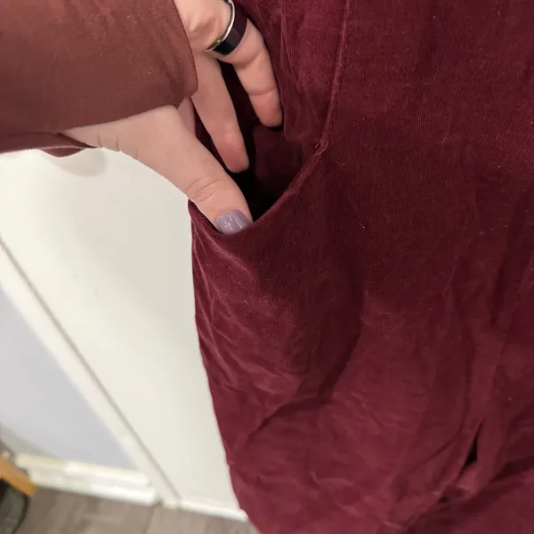 Lulus Red Corduroy Jumpsuit - Image 3