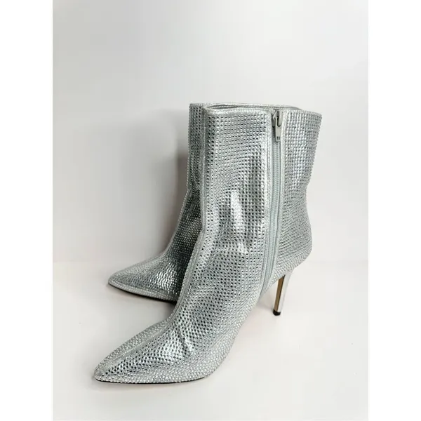 BP Ankle Booties Size 8.5 Athenna Crystal Pointed Toe High‎ Heel Boots - Image 4