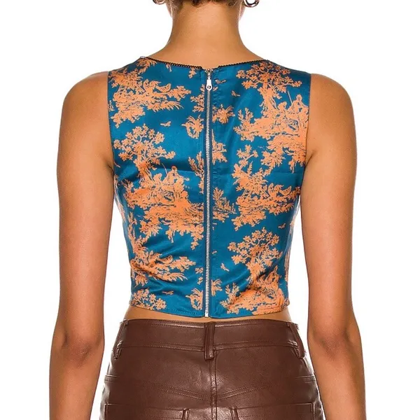 MIAOU | Corset Top in Marmalade Toile size Medium NWT - Image 8