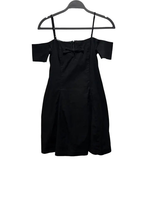 Maeve Anthropologie Bow Off-The-Shoulder Mini Dress Black XS - Image 5