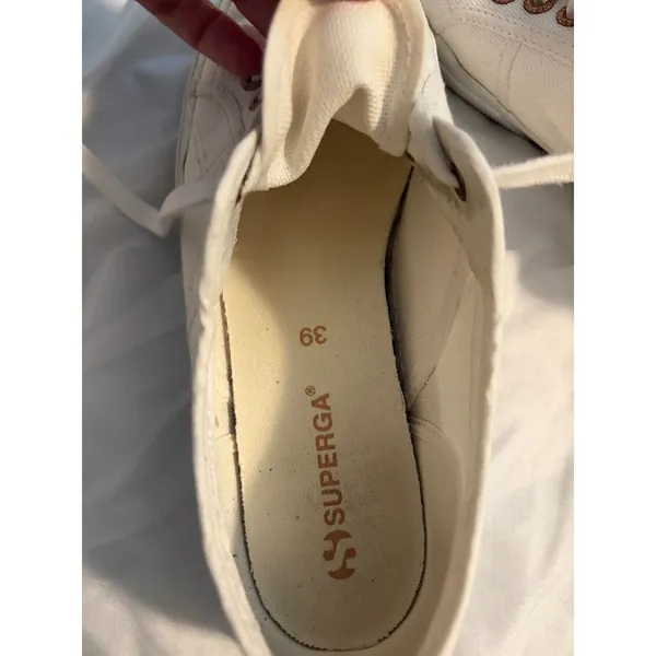 Superga 2750 Cotu Classic Sneakers White Canvas‎ EU 39 - Image 3