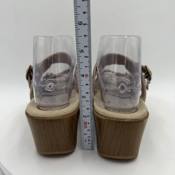 Dansko Sophie Metallic Leather Wedge Buckle Sandals Mules‎ EU 39 US 8.5 - Image 5