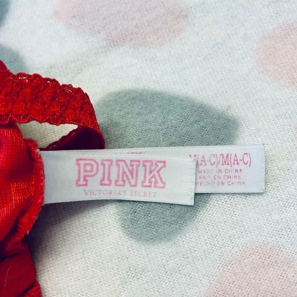 Victoria’s Secret Pink ‎ Bra Size Medium (A-C) Red - Image 7
