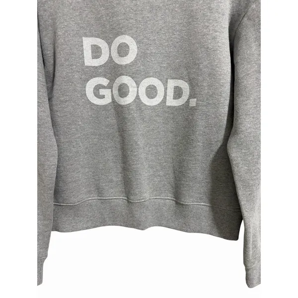Cotopaxi "Do Good" Sweatshirt Pullover Fleece Heather Gray Women's Size‎ Small - Image 5