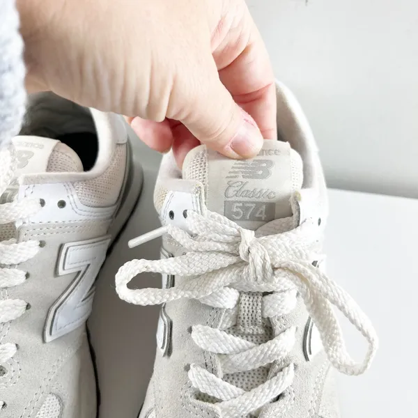 New Balance 574 Classic Sneakers Gray Cream White 6 - Image 7