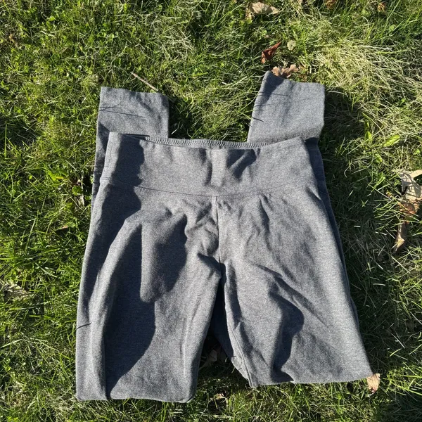 Offline By Aerie OG Leggings Regular Rise Sz Med Gray Cotton Blend Women’s - Image 2
