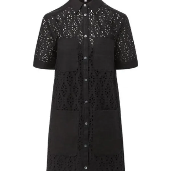 Veronica Beard Black‎ Cotton Slip for Mini Dress Size 6 NWT - Image 6