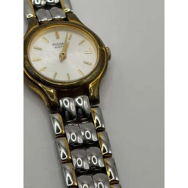 Pulsar V810 0760‎ Quartz Movement Japan Base Metal Stainless Steel Back Watch - Image 7