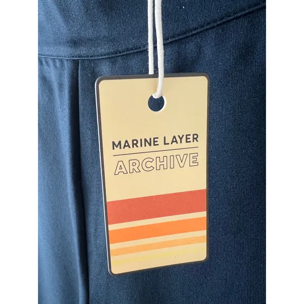 Marine Layer Archive Jordan Ponte Pants in Navy Red White 60s 70s Apres Ski - Image 4