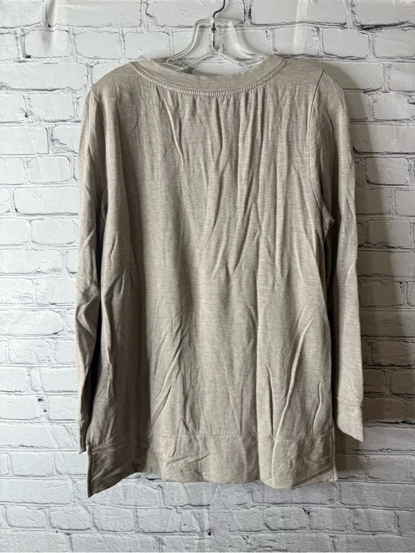 Soma Beige Crewneck Lightweight Long-Sleeve pajama set size medium - Image 12