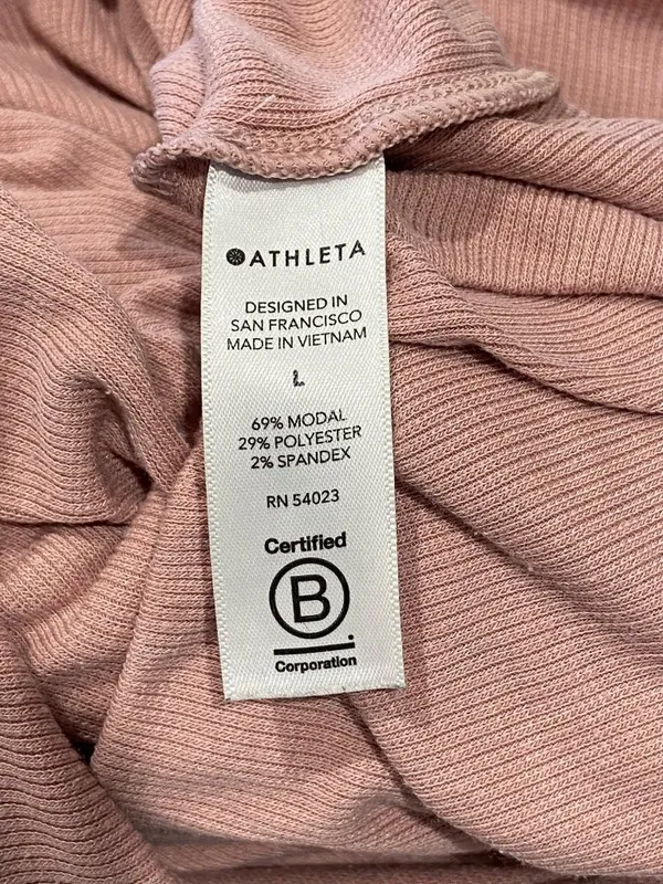 Athleta Cloud Light Scoop Neck Top Pink Size L Athletic Workout Gym Athleisure - Image 4