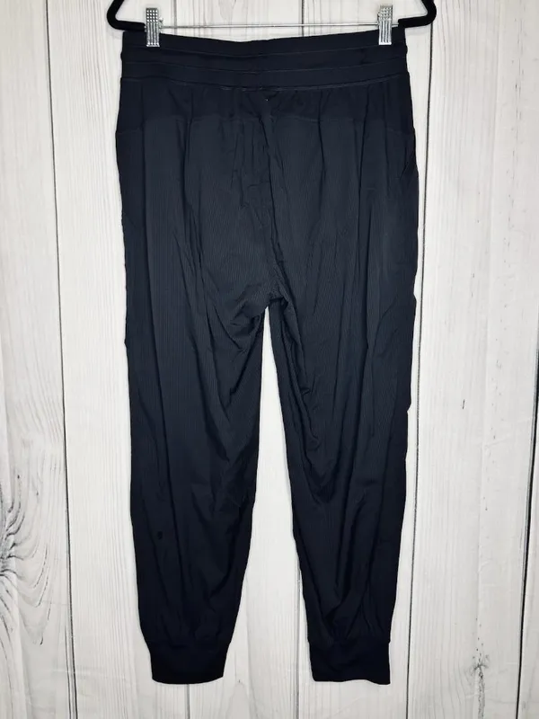 CRZ YOGA Womens Black Lightweight On-The-Go Jogger Pants Drawstring Size L (12) - Image 5