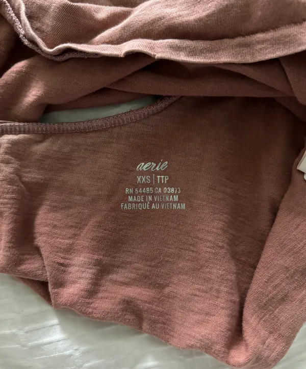 Aerie Cross Back Cropped Tee - Image 3