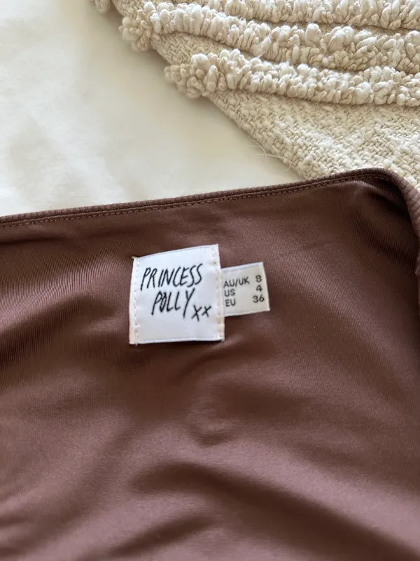 Princess Polly Brown Mini Dress - Image 4