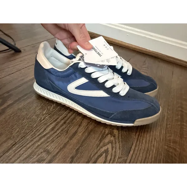 TRETORN Rawlins 2.0 Leather Sneaker Navy Blue Women's Sz 10 NWT - Image 11