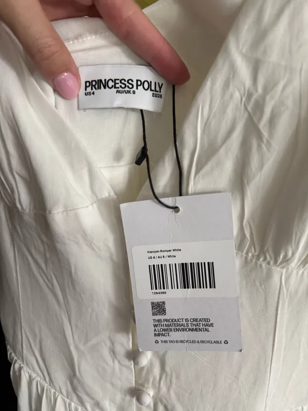 Princess Polly Romper White  - Image 5
