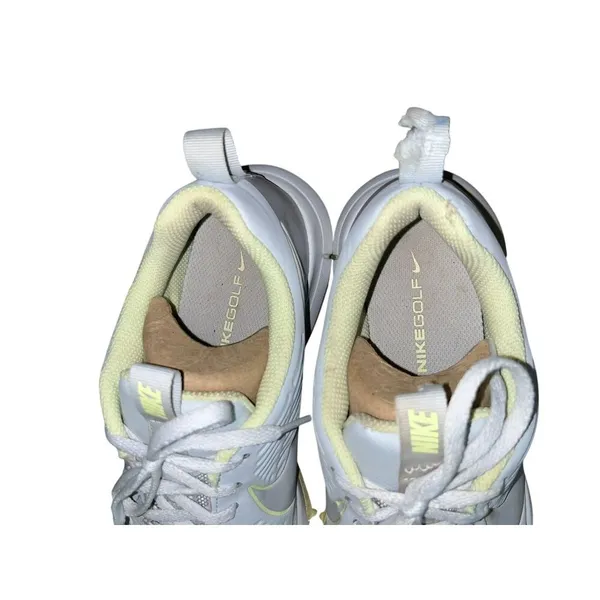 Nike Golf Shoes Womens 9.5 White Gray Lime AA1846-001 Spikeless Lace-Up - Image 5