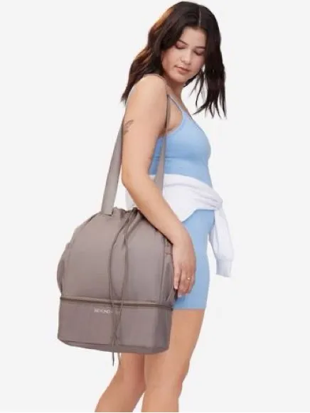 Beyond Yoga Convertible Gym Bag in Birch - Image 7