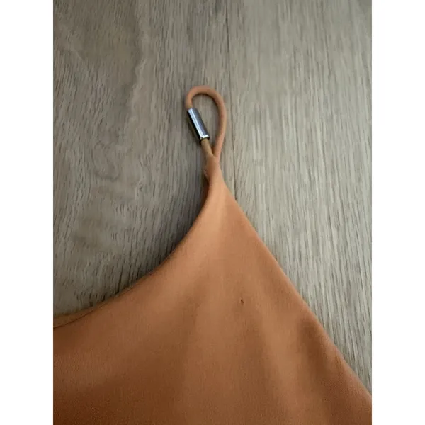 Francisco Costa For Calvin Klein Strappy Camel Maxi Dress Sz. 0 - Image 3