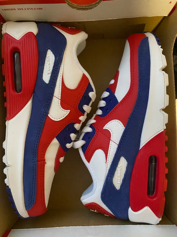 Nike Air Max 90 Leather GS ‘USA’ - Image 2