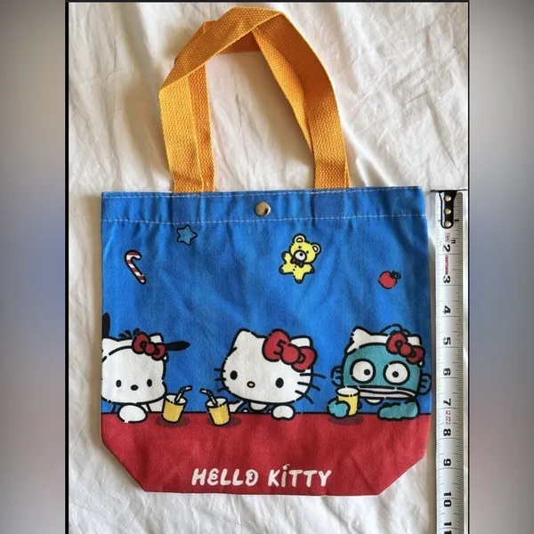 Hello Kitty Tote Bag Sanrio Travel Groceries Purse Carry All Kawaii NWT - Image 2