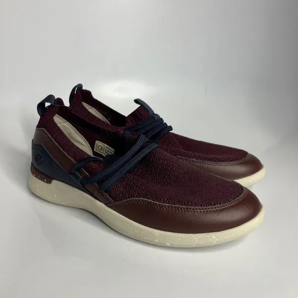 Rockport truflex sneakers with bungee laces maroon women's size 8 brand‎ new - Image 2