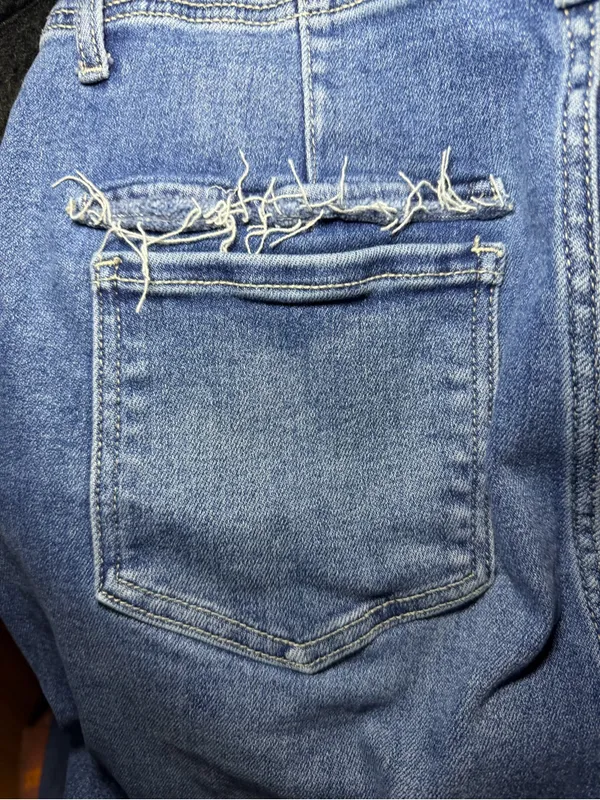 Risen Jeans High Rise Barrel Utility Denim Jogger 13x31 - Image 4