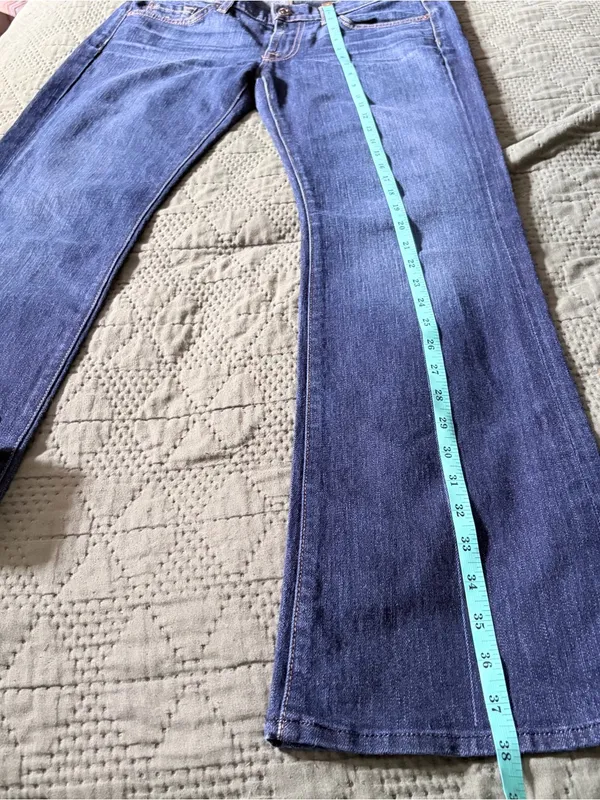 7 For All Mankind Bootcut Jeans Size 29 Dark Wash Stretch Denim - Image 9